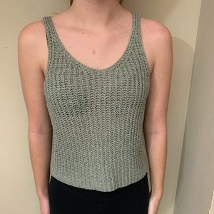 Green Knit Top